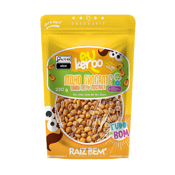 Milho Sabor Mel e Mostarda Raiz do Bem 220g