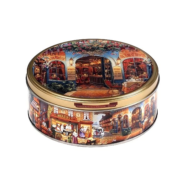 Biscoitos Manteigosos Amanteigados Jacobsens 150g Lata Scenes of Europa