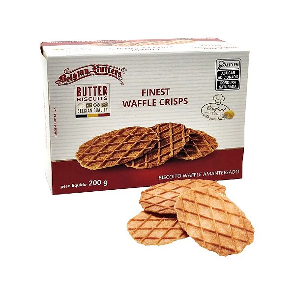 Biscoito Amanteigado Waffle Crisps Belgian Butters 200g