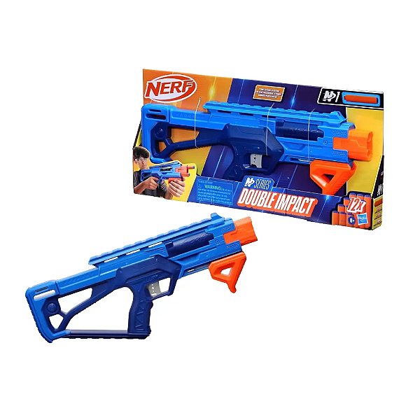 Lançador De Dardos Nerf Double Impact, N Series - Tambor Par