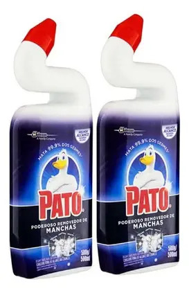 Pato Removedor De Manchas Vaso Sanitario Kit Com 2un X500ml