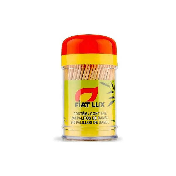 Palitos De Bambu Paliteiro Plástico Dente Dental C/ 240 Un