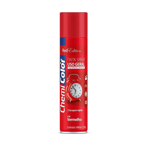 Tinta Uso Geral Spray Para Metal Mdf Plástico Automotivo Vermelho