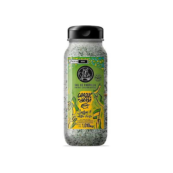 Sal Parrilla Salsa E Alho Frito Br Spice 1,010 Kg