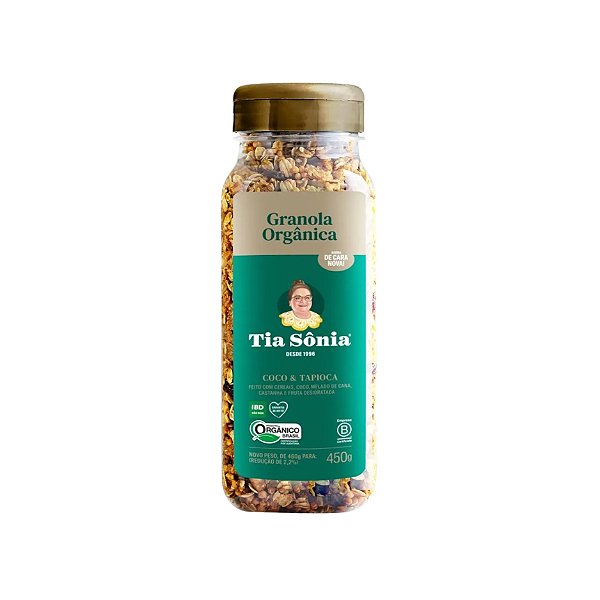 Granola Orgânica Pote 460gr - Tia Sônia