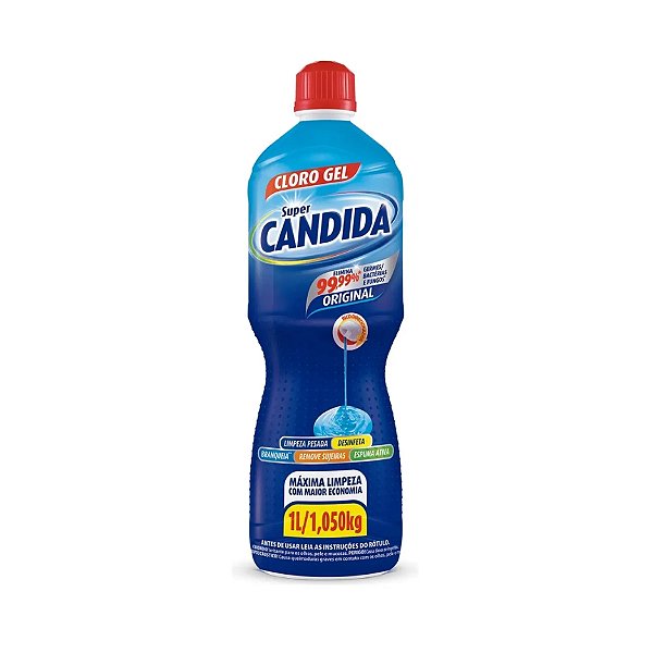 Desinfetante Gel Superfícies Banheiro Piso Cozinha 1l Candid
