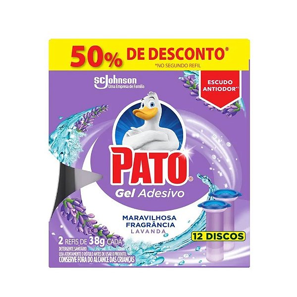 Refil Gel Adesivo Pato Lavanda 2un