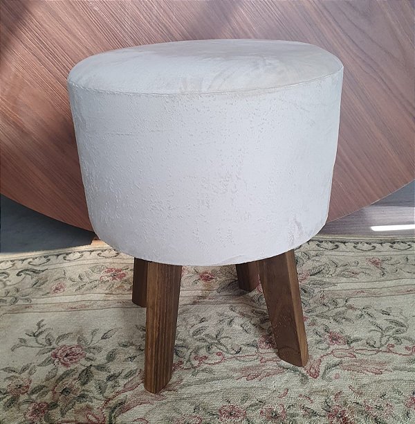 Puffes redondos 45cm pérola