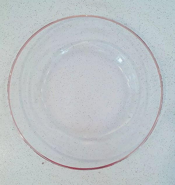 Sousplats de vidro