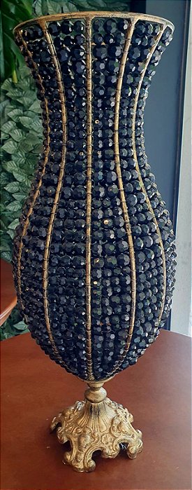 Vaso miçangas preto