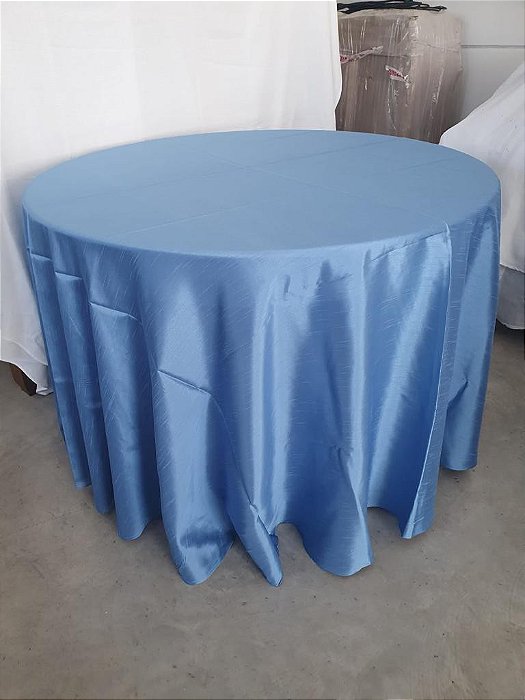 toalha shantung de seda azul royal