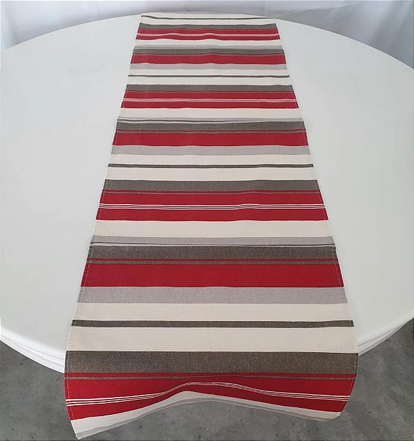 trilho listrado vermelho