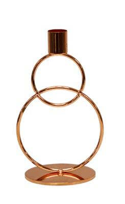 porta vela rosé