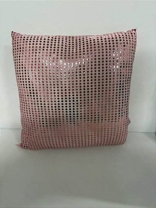 almofada paete pink