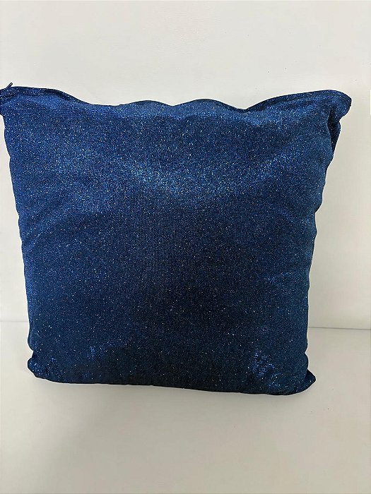 almofada azul brilhante