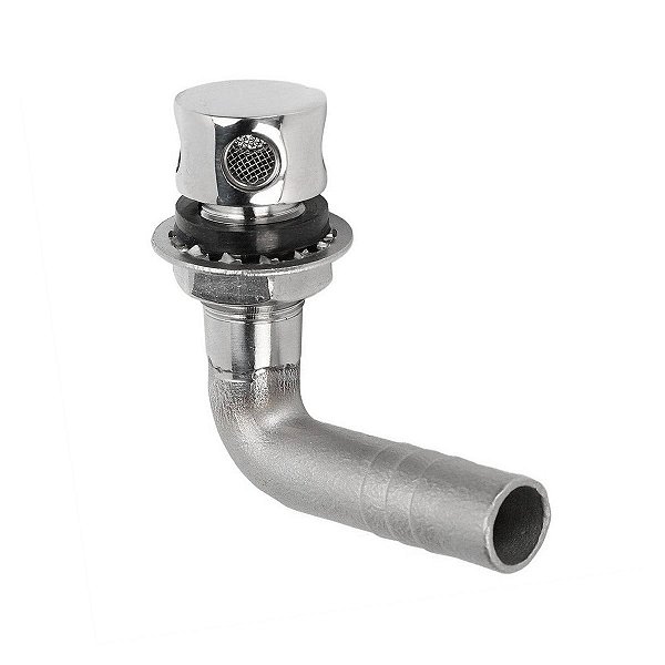 Respiro Tanque de Combustível em L 5/8 Pol. Barcos Aço Inox