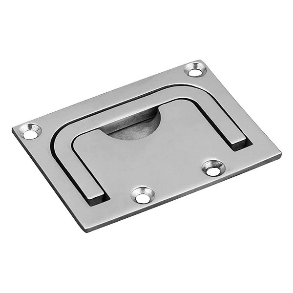Puxador Sorriso em Aço Inox Para Barcos e Lanchas 76 X 57 MM