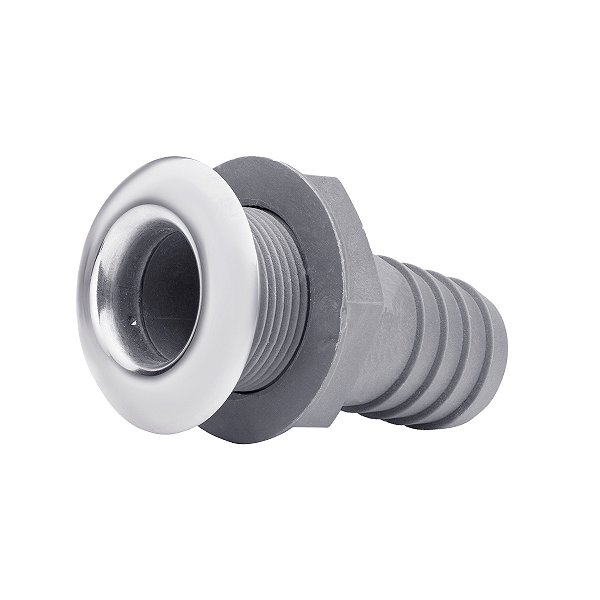 Saída de Costado Em Nylon Com Válvula Anti Retorno Acabamento Aço Inox 316