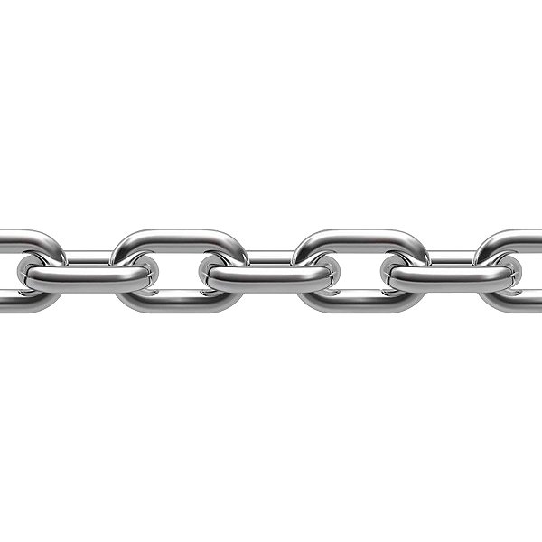 Corrente em Aço Inoxidável 316 Calibrada DIN 766 8 mm