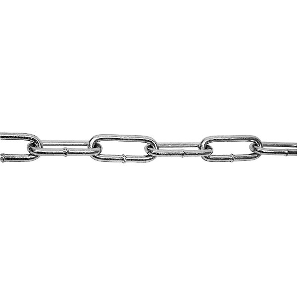 Corrente Elo Longo em Aço Inoxidável 316 DIN 763 8 mm