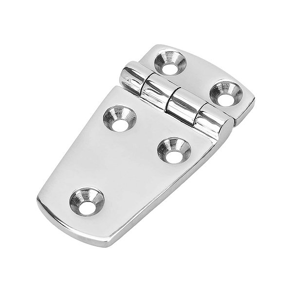 Dobradiça De 5 Furos em Aço Inox 316 75 X 38 X 3 mm