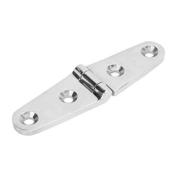 Dobradiça De 4 Furos em Aço Inox 316 100 X 25 X 3 mm