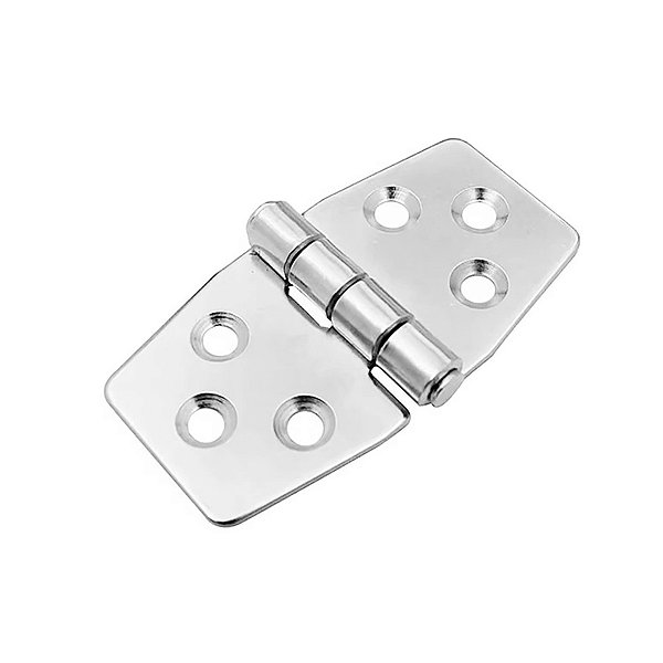 Dobradiça De 6 Furos em Aço Inox 316 63 X 37 X 2 mm