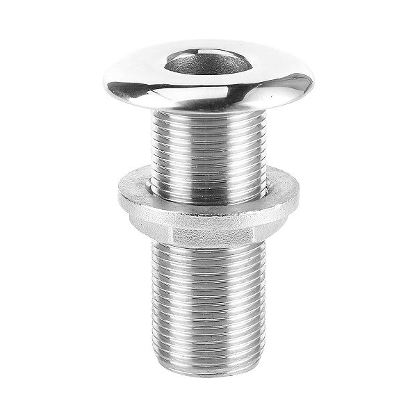 Saida Ou Entrada De Costado Rosca Total 1.1/2 Pol Aço Inox 316 47,5 X 79 mm