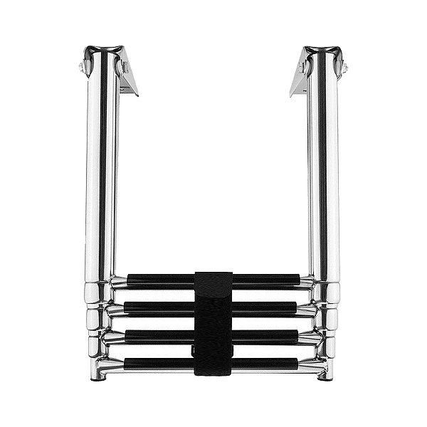 Escada Náutica 4 Degraus Aço Inox 316 290 X 400 mm (Fechada) Polida