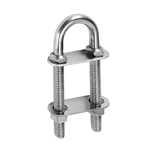 Ferragem De Proa U-Bolt 1/2 Pol em Aço Inox 87 mm