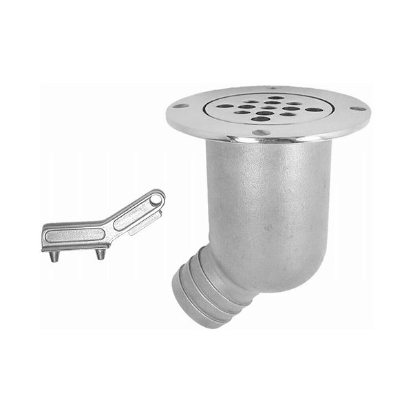 Dreno de Água com Grelha Removível em Aço Inox 316
