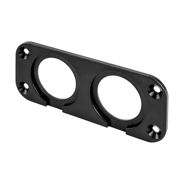 Moldura de Acabamento 2 Tomadas 1 Pol em Plástico