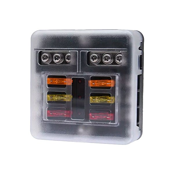 Porta Fusíveis 6 Vias 100A 32V M5