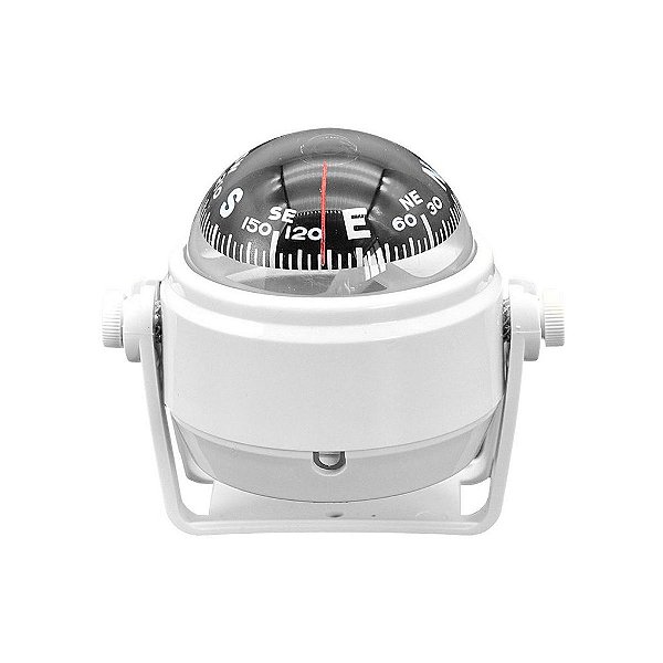 Bússola Náutica Branca P/ Barcos Lanchas Off-Road