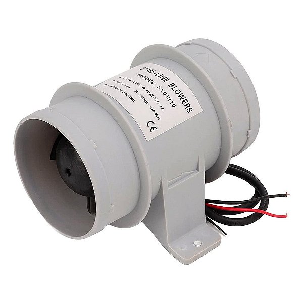 Blower Exaustor 3 Pol 12V 4.5A Capacidade 90-120m³/h