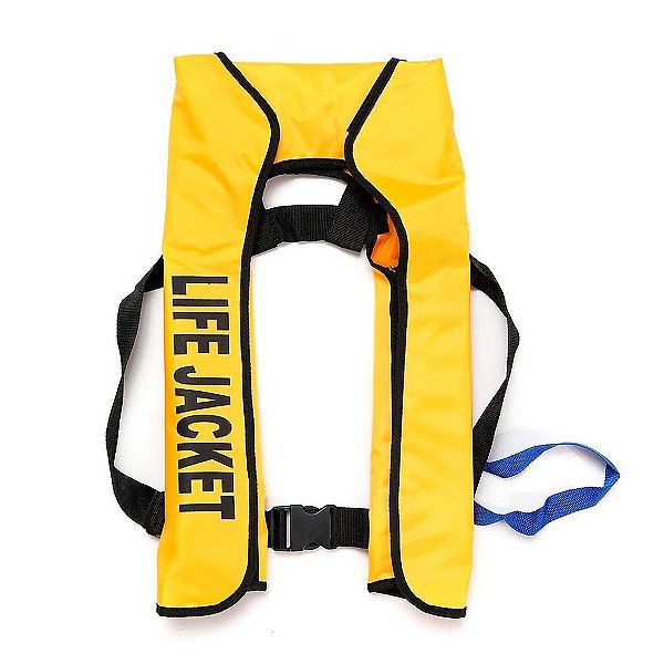 Colete Salva Vidas Inflável Homologado SOLAS Cor Amarela