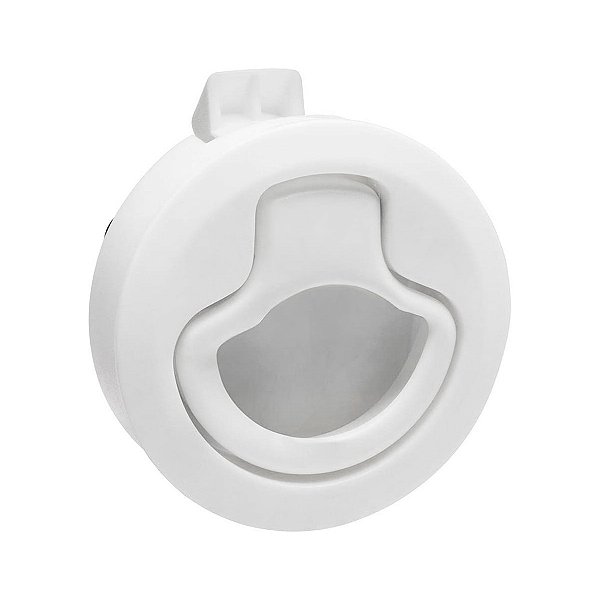 Puxador Redondo Cockpit Em ABS Branco