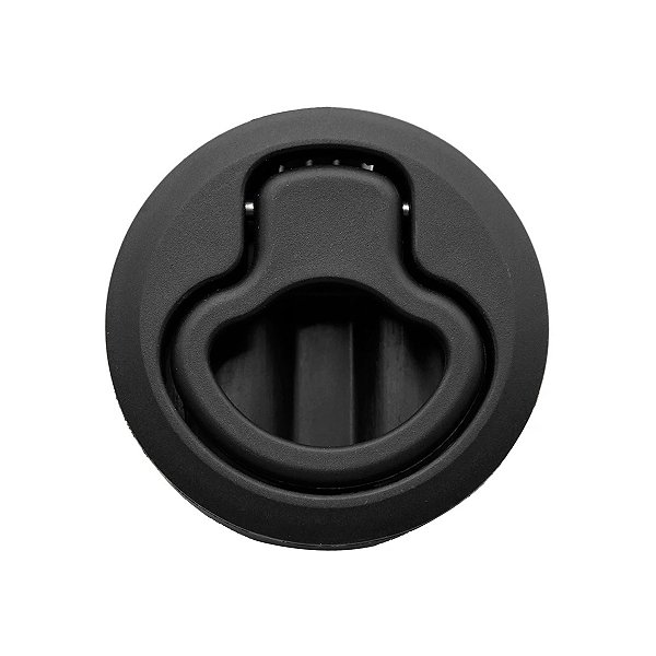 Puxador Redondo Cockpit Em ABS Preto