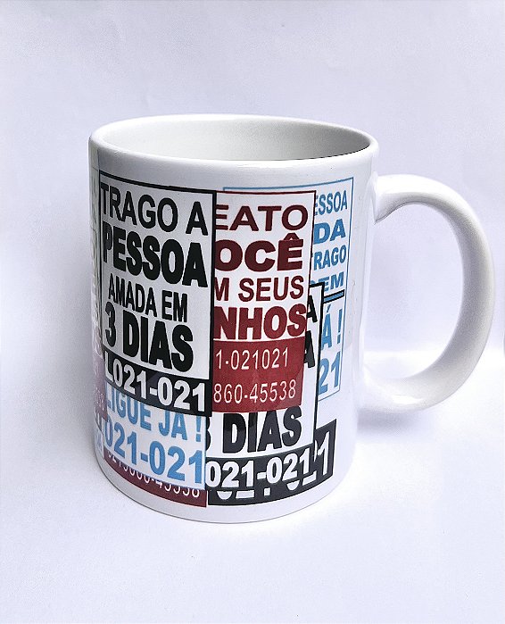 Caneca Cartazes “Trago Seu Amor”