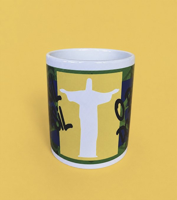 Caneca Cristo Redentor – Brasil do Brasil Edição Copa Laje 021