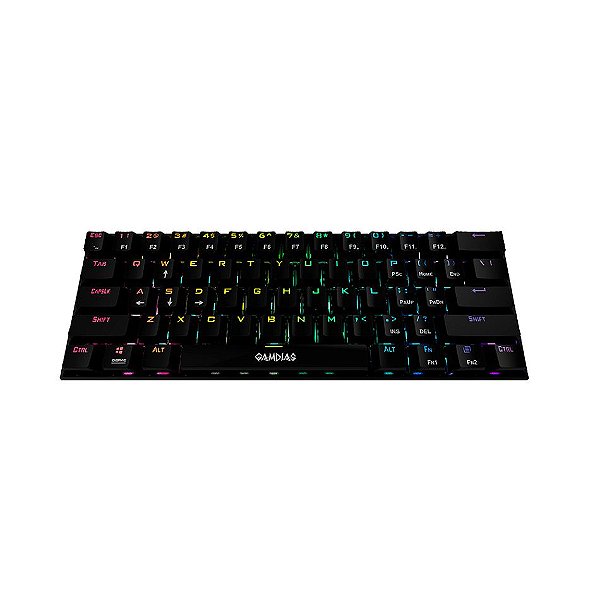 Teclado Gamer Gamdias Hermes E3 Black SWITCH BROWN