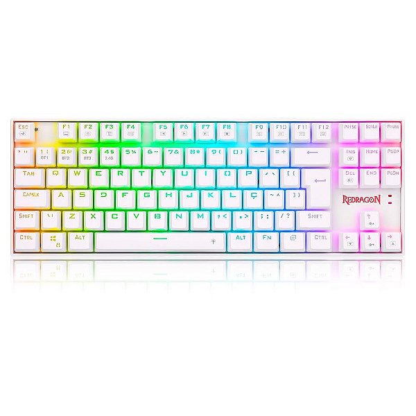 Teclado Mecânico Gamer Sem Fio Redragon Kumara Pro  BROWN