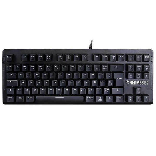 Teclado HERMES E2 Led White BR-BROWN Gamdias