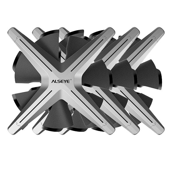 Kit Fan com 3 Unidades Alseye X12 ARGB