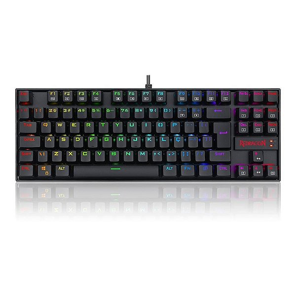 Teclado Magnético Gamer Redragon Kumara Pro RGB  Switch Red