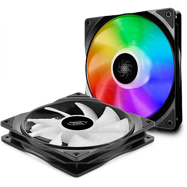 Kit Fan com 2 Unidades Deepcool CF140 RGB 140mm