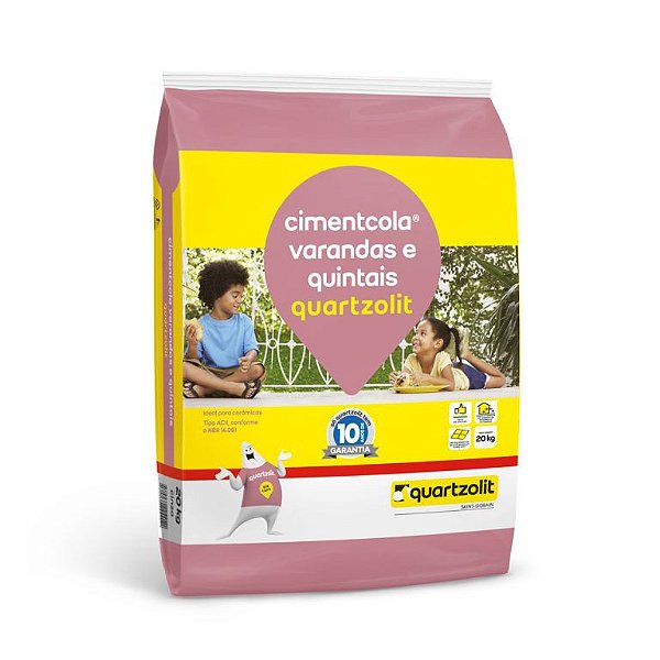 Argamassa Quartzolit Cimentcola varandas e quintais (ACII)