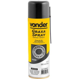 Graxa em Spray Marrom Base de Lítio 200g Vonder