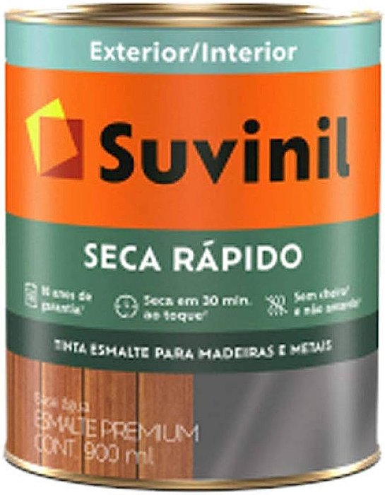 Tinta Esmalte Suvinil Cor & Proteção (Seca Rápido) Acetinado Base Água 3,6L/1L