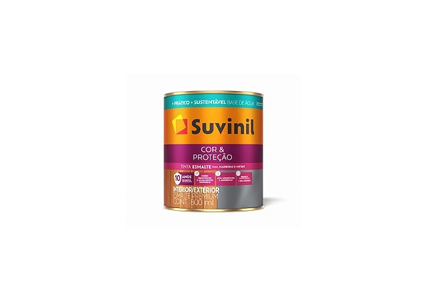 Tinta Esmalte Suvinil Cor & Proteção Brilhante Base Água 3,6/1L